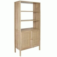 Buffet en bois et rotin Bali The Home Deco Factory - beige 3664944388616 Buffet en bois et rotin Bali The Home Deco Factory - beige 3664944388616