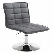 CLP Chaise de salle à manger Peking V2 similicuir avec pied trompette Gris - 181759408 CLP Chaise de salle à manger Peking V2 similicuir avec pied trompette Gris - 181759408