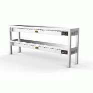 Étagère chauffante en céramique 2 niveaux 2000 10 heaters of 250w - P7020.0755