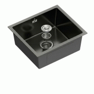 Évier sous plan en acier inoxydable noir, 1 bac, 200 x 470 x 410 mm | Gasfrit - noir APK_GFYL5