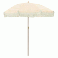 Helloshop26 - Parasol de plage inclinable léger moderne 160 x 160 x 196 cm en polyester jaune 02_0058870 - jaune 3000240825422