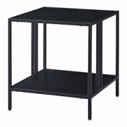 Helloshop26 - Table basse d'appoint acier 47 x 45 x 45 cm noir 03_0008613 - 3001940782725 Helloshop26 - Table basse d'appoint acier 47 x 45 x 45 cm noir 03_0008613 - 3001940782725