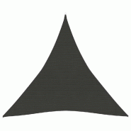 Helloshop26 - Voile toile d'ombrage parasol 160 g/m² 4 x 4 x 4 m PEHD anthracite 02_0008933 - 3000479047763