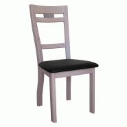 Lot de 2 chaises oxygene en orme massif - rose et noir