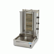Maxima - 9370210 Rôtissoire Kebab à gaz avec 3 brûleurs, capacité de viande 40 kg, broche réglable - 54.7x68.6x92.7 cm - 9370210