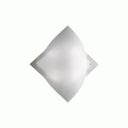 Plafonnier en verre blanc série 10S46024, 4 douilles E27, max. 60 W, dimensions 47 x 50 x 12 cm, design élégant - Perenz - blanc 6024