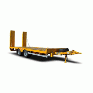 Remorque porte-engin lourd - transport sécurisé de machines de chantier