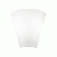 ROSSINI ILLUMINAZIONE Applique Gloria 32Cm - Applique En Verre Blanc Satiné Triple Couche E27 Ip20 75W, Design Classique Et Élégant - Groupe Rossin