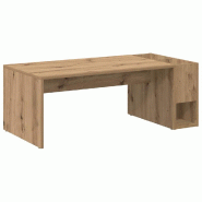 VidaXL Table basse Chêne artisanal 101,5 x 50 x 37 cm Modèle Helios Carrée - 891199