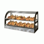 Vitrine chauffante poulet avec planche à découper rétractable - chr