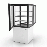 Vitrine neutre INTEGRA sur base - 600 mm - 4 niveaux - H1400 mm - IN60/80-140N | Sayl Barcelona - 815 mm, Accès avant et arrière, 1400_0