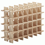 Aranaz MUEBLEAR - Casier à bouteilles modulaire pour 24 bouteilles en bois 75,9x22x54,5cm - 7007_0
