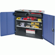 Armoire outillage/Servante de machine H1000xl1000xP500 mm 2 tiroirs, 2 fonds gris anthracite/bleu pigeon NCS PROMAT Armoire outillage/Servante de machine H1000xl1000xP500 mm 2 tiroirs, 2 fonds gris anthracite/bleu pigeon NCS PROMAT