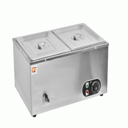 Bain-marie électrique à poser en acier inox 270 x 570 x 430 mm | Gasfrit - GFSB2V Bain-marie électrique à poser en acier inox 270 x 570 x 430 mm | Gasfrit - GFSB2V