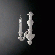 Bonetti Illumina Leonardo Applique Murale En Bois Blanc Shabby 1 Lumière .14 P.24 Bl180-Ap1-Bco - blanc 8050713210274