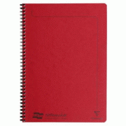 Clairefontaine Lot de 10 Cahier Europa Notemaker A4, 120p./60 feuilles détachables 90 g/m² reliure intégrale, ligné, coloris rouge - 5016196048684