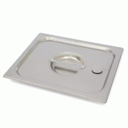 Couvercle avec joint et valve 1/1 en acier inoxydable 18/10 pour bacs Gastronorm, étanchéité professionnelle pour cuisine | Sammic - inox 9251365