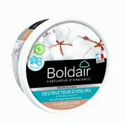 Destructeur d'odeurs gel Boldair Fleur de coton - 300g - biodégradable et non toxique
