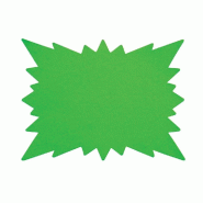 Éclatés verts double face 16x24cm - par 25 - Carton 550 g/m²