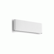 Gea Luce Ges883N Applique D'Extérieur Double Émission En Aluminium Moulé Sous Pression Blanc Mat, Led 2X12W 4000K 1450Lm, Ip54, Non Dimmable - Geal
