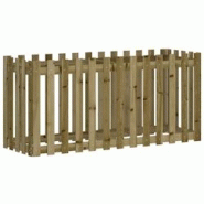 Helloshop26 - Jardinière bac lit surélevé plantes fleurs terrasse jardin de jardin design de clôture bois de pin imprégné marron 02_0039813 - 30 Helloshop26 - Jardinière bac lit surélevé plantes fleurs terrasse jardin de jardin design de clôture bois de pin imprégné marron 02_0039813 - 30