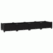 Helloshop26 - Jardinière lit surélevé plantes fleurs jardin 160 cm polypropylène noir 02_0000917 - 3000072521530 Helloshop26 - Jardinière lit surélevé plantes fleurs jardin 160 cm polypropylène noir 02_0000917 - 3000072521530