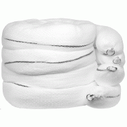 Lot de 4 barrages d'absorbant pour hydrocarbures - 20 cm x 3 m - Absorption 269L
