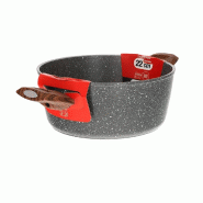 Mamù Cocotte à deux poignées, induction, extra épaisse, 22 cm, FASINCAS2MXXXX22 - gris aluminium FASINCAS2MXXXX22