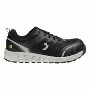 Safety Jogger - Baskets de sécurité basses sans métal résistantes aux huiles et carburants ECODEMPO noir et blanc S3S #000000 Taille 43 - 43 mati�