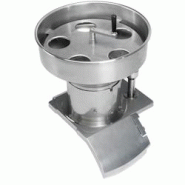 Sammic Trémie semi-automatique pour CA-41/CA-4V/CA-62/CK-45V/CK-48V, acier inox qualité alimentaire et trous de Ø75 mm, pour les grandes production