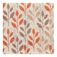Serviettes, 3 plis pliage ¼ 33 x 33 cm brun rouille "Branches" (200 unités) PAPSTAR - marron papier 89397