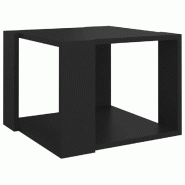 VidaXL Table basse Noir 40x40x30 cm Bois d'ingénierie Modèle Atlas Master Métal - 806311