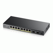 ZyXEL GS1100-10HP - Switch - non géré - 8 x 10/100/1000 (PoE+) - GS1100-10HP-EU0102F
