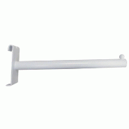 Bras droit pour grille - L25,5cm - blanc - acier