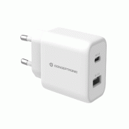 Chargeur Conceptronic 2-Port 33W 1xUSB-C PD blanc - 4015867227527