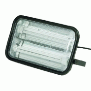 Éclairage de chantier - Projecteur de chantier fluo 2 x 36 W avec écran polycarbonate et bras multi-positions Éclairage de chantier - Projecteur de chantier fluo 2 x 36 W avec écran polycarbonate et bras multi-positions