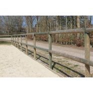 Clôture de carrière - horse stop - conforme, 2 lices, 1m20 - ref. C4180-2