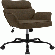 CLP Chaise de bureau Amado en tissu Tissu HBT: 86x62x68 cm Marron - marron textile 322192 CLP Chaise de bureau Amado en tissu Tissu HBT: 86x62x68 cm Marron - marron textile 322192