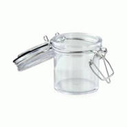 ECOLOMIQUE - 12 Pcs - Bocal plastique rond transparent - 50 ml, Diam: 4,8 cm, Hauteur: 6 cm - ECO210SEAL45 - transparent plastique ECO210SEAL45 ECOLOMIQUE - 12 Pcs - Bocal plastique rond transparent - 50 ml, Diam: 4,8 cm, Hauteur: 6 cm - ECO210SEAL45 - transparent plastique ECO210SEAL45