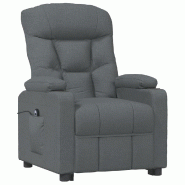Fauteuil inclinable électrique Gris foncé Tissu Modèle Elmelia - 8720286939741