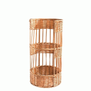 Fournil rond en polypropylène - couleur miel - Ø27x52cm - hygiénique et solide