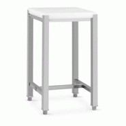 Helloshop26 - Billot boucherie 40 x 50 cm hauteur de travail 86,5 cm acier inoxydable / plastique (polyéthylène) 14_0004511 - 3000206561531 Helloshop26 - Billot boucherie 40 x 50 cm hauteur de travail 86,5 cm acier inoxydable / plastique (polyéthylène) 14_0004511 - 3000206561531
