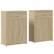 Helloshop26 - Buffet bahut commode armoire meuble de rangement organisateur cuisine salle de séjour salons lot de 2 sonoma 60 x 30 x 02_0036813 - 300 Helloshop26 - Buffet bahut commode armoire meuble de rangement organisateur cuisine salle de séjour salons lot de 2 sonoma 60 x 30 x 02_0036813 - 300