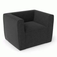 Helloshop26 - Canapé gonflable 104 x 81 x 67 cm assise spacieuse et accoudoirs larges style contemporain en PVC gris 20_0018240 - gris polyester 3000