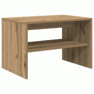 Helloshop26 - Meuble TV polyvalent design épuré 60 x 40 x 40 cm grand espace de rangement en bois d'ingénierie chêne artisanal 02_0051227 - Bois m