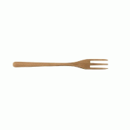 Petite fourchette 3 dents bambou couleur naturelle 14cm - par 500