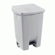 Poubelle Mobily - Couvercle de couleurs - 60, 80 et 120 Litres - Plastique polyéthylène vierge haute densité - Méthode HACCP - Fabrication Française Poubelle Mobily - Couvercle de couleurs - 60, 80 et 120 Litres - Plastique polyéthylène vierge haute densité - Méthode HACCP - Fabrication Française