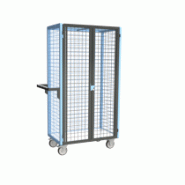 Servante grillagée 4 côtés, verrouillable, plateau bois, 850 x 500 mm, 250 kg Servante grillagée 4 côtés, verrouillable, plateau bois, 850 x 500 mm, 250 kg