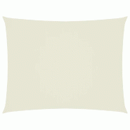 VidaXL Voile de parasol tissu oxford rectangulaire 5x6 m crème Modèle Lumina Nord - beige 135219