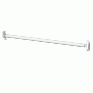 Barre de penderie Round -  tube rond - Pas de 600 - blanc mat